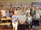 Spotkanie z historią - "Katyń... Ocalić od zapomnienia" - lekcja biblioteczna klas gimnazjalnych z regionalistą M-GBP, Mirosławem Powierzą, 